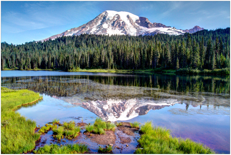 Mount Rainier from Reflection Lakes