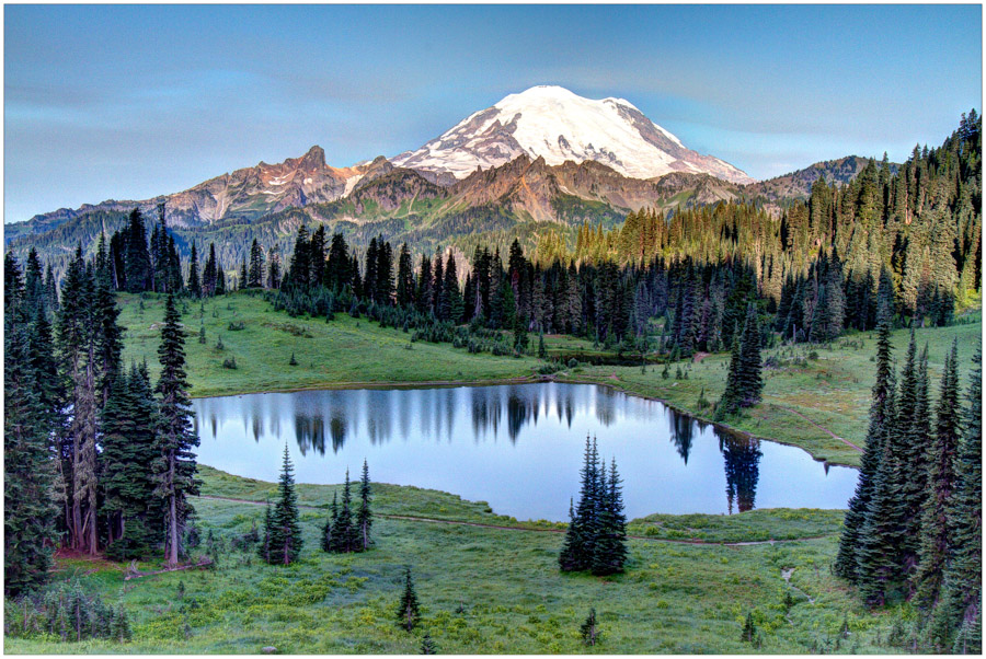 Upper Tipsoo Lake and Mount Rainier